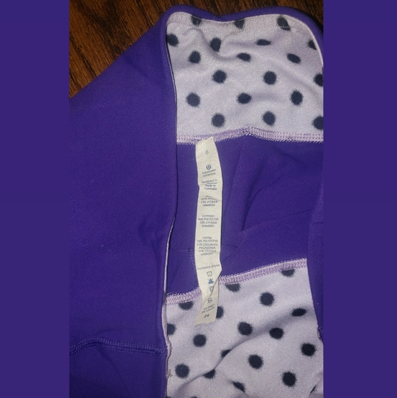 Purple Lululemon Flare Capri - Picture 3 of 4